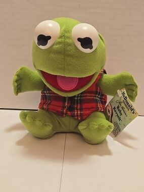 Vintage 1988 McDonald's Baby Kermit the Frog Plush Toy With Tags